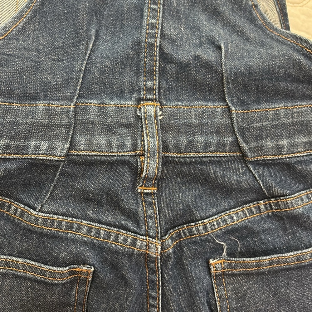 Madewell Womens Blue Overalls Cotton Raw Hem Bootcut Snap overalls. - Picture 4 of 4